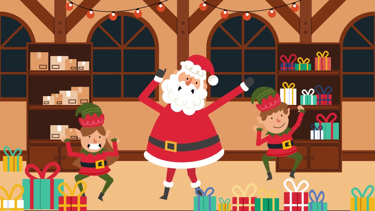 North Pole party for North Pole (Animated music videos)